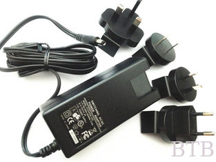 China Interchangeable ac plug 12V 2A 1A 5V 2A 12v 5a power adapter with USA/Australia/Europe/UK supplier