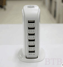 China 4usb 5usb 6usb 5V 6A 8A 10A intelligent smart charger QC2.0 QC3.0 quick charger type c connecter supplier