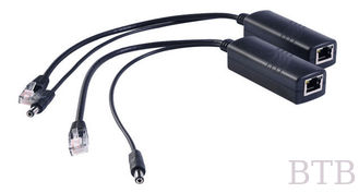 China 2 pcs/Lot Power Over Ethernet POE Splitter 12V 2A POE Adapter For IP Cameras supplier