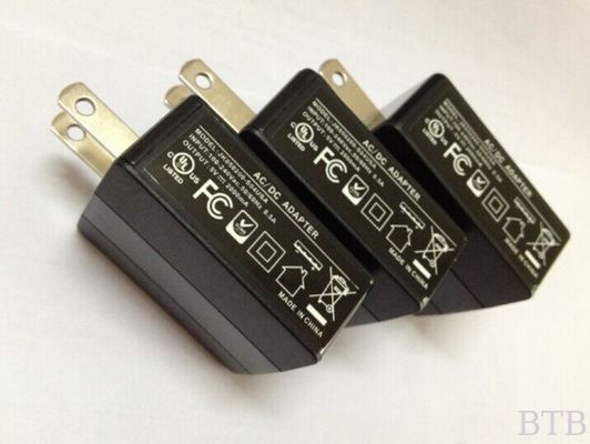 5V 2A USB wall amount Li-ion charger CE FCC GS PSE SAA UL SAA TUV EMC certificate supplier