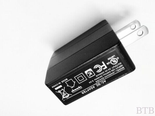 5V 2A USB wall amount Li-ion charger CE FCC GS PSE SAA UL SAA TUV EMC certificate supplier
