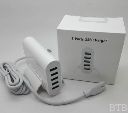 5V 6A 5 usb  charger  CE LVD EMC certificate supplier