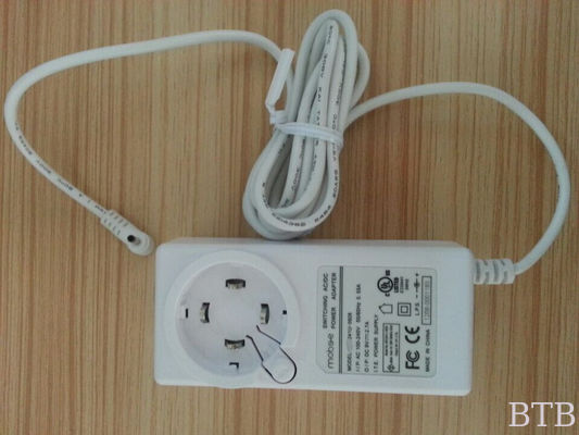 white color 12v 1A dc power adapter UL FCC PSE GS CE RCM BS1363 certification internationa supplier