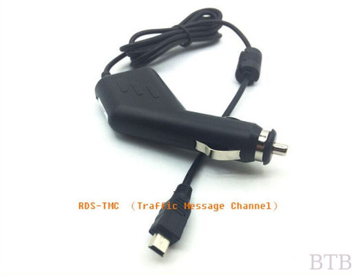 black color 5V2A car charger micro usb with cable RDS-TMC (Traffic Message Channe1) supplier