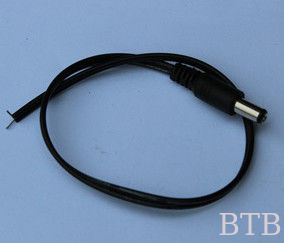 Laptop DC Cable 12V DC Power Adapter Cord With 5.5*2.5MM Flat Black Red Wire supplier