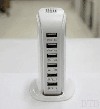 4usb 5usb 6usb 5V 6A 8A 10A intelligent smart charger QC2.0 QC3.0 quick charger type c connecter supplier