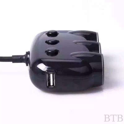 5V 3A car charger  with 3 in 1  cigarette lighter with usb connecter supplier
