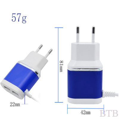 Wall fast charger 2 port usb wall charger travel adapter 5V 3.1A mobile charger supplier