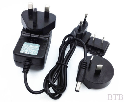 Adaptor 5W 12W 18W  24W 36W  interchangeable plug  wall amount  power adapter  CE FCC ROHS UL GS SAA supplier